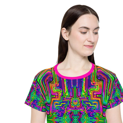 Additional view of the Borg Rave women's sport tee