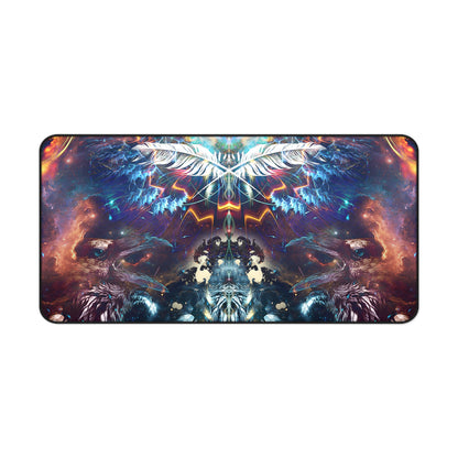 Size comparison of the three Soul Seeker desk mat sizes side by side
