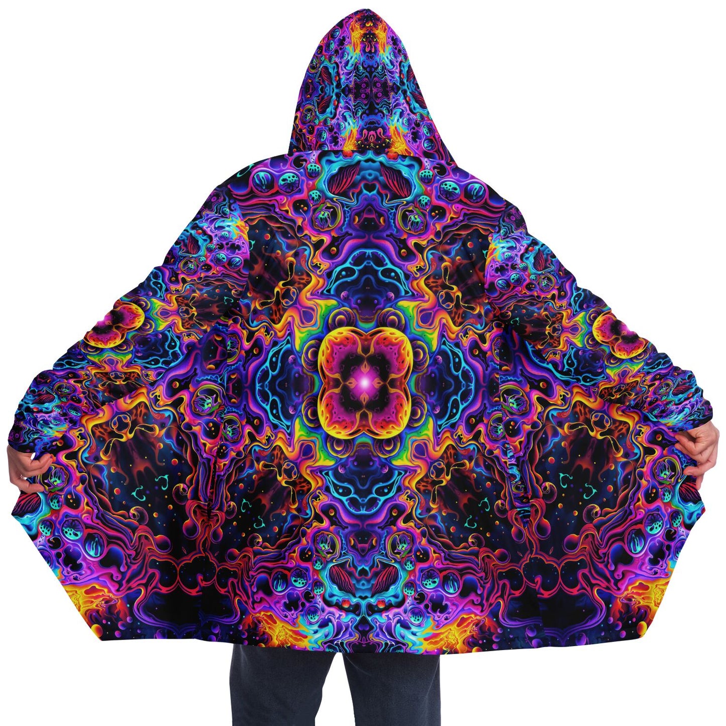 "Aurora Boreafungus Bloom" HOODED CLOAK