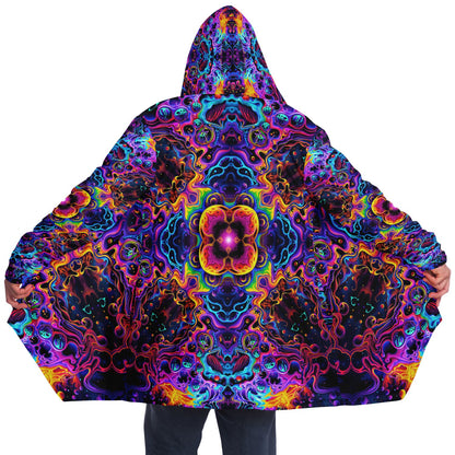 "Aurora Boreafungus Bloom" HOODED CLOAK