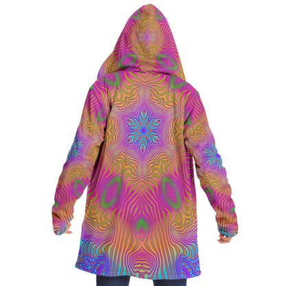 "Neon King Mandala" HOODED CLOAK