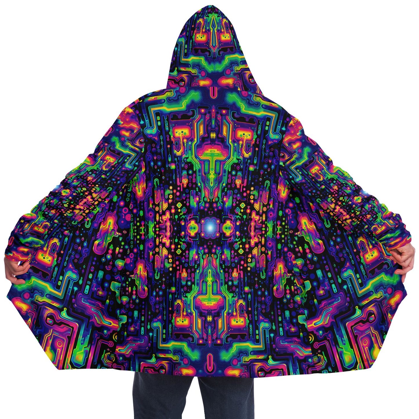 "Trip Capacitor" HOODED CLOAK