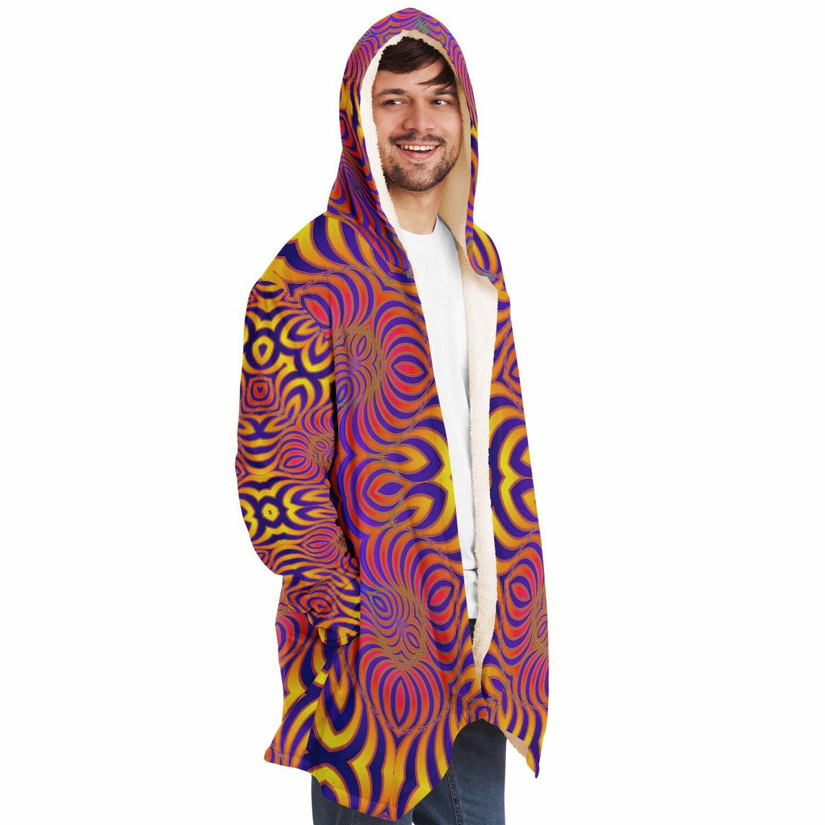 "Primordial Swirl" HOODED CLOAK