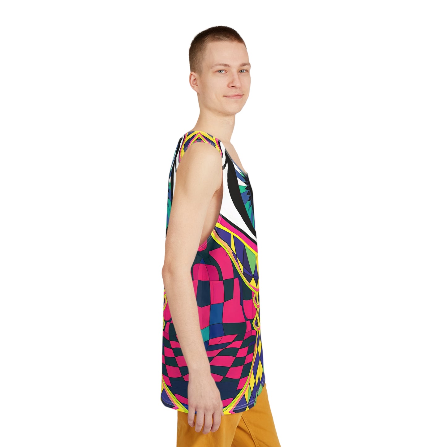 "All Seeing Checkers" MEN'S TANK TOP