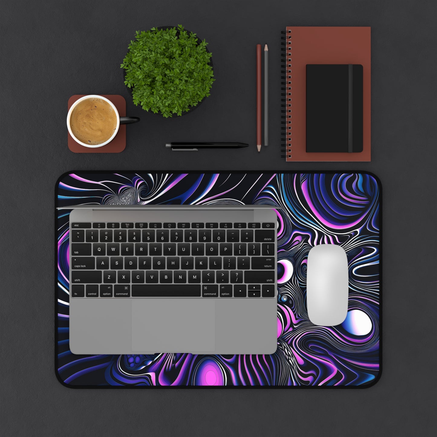 "Time Is An Illusion" DESK MAT (12x18)(12x22)(15.5x31)