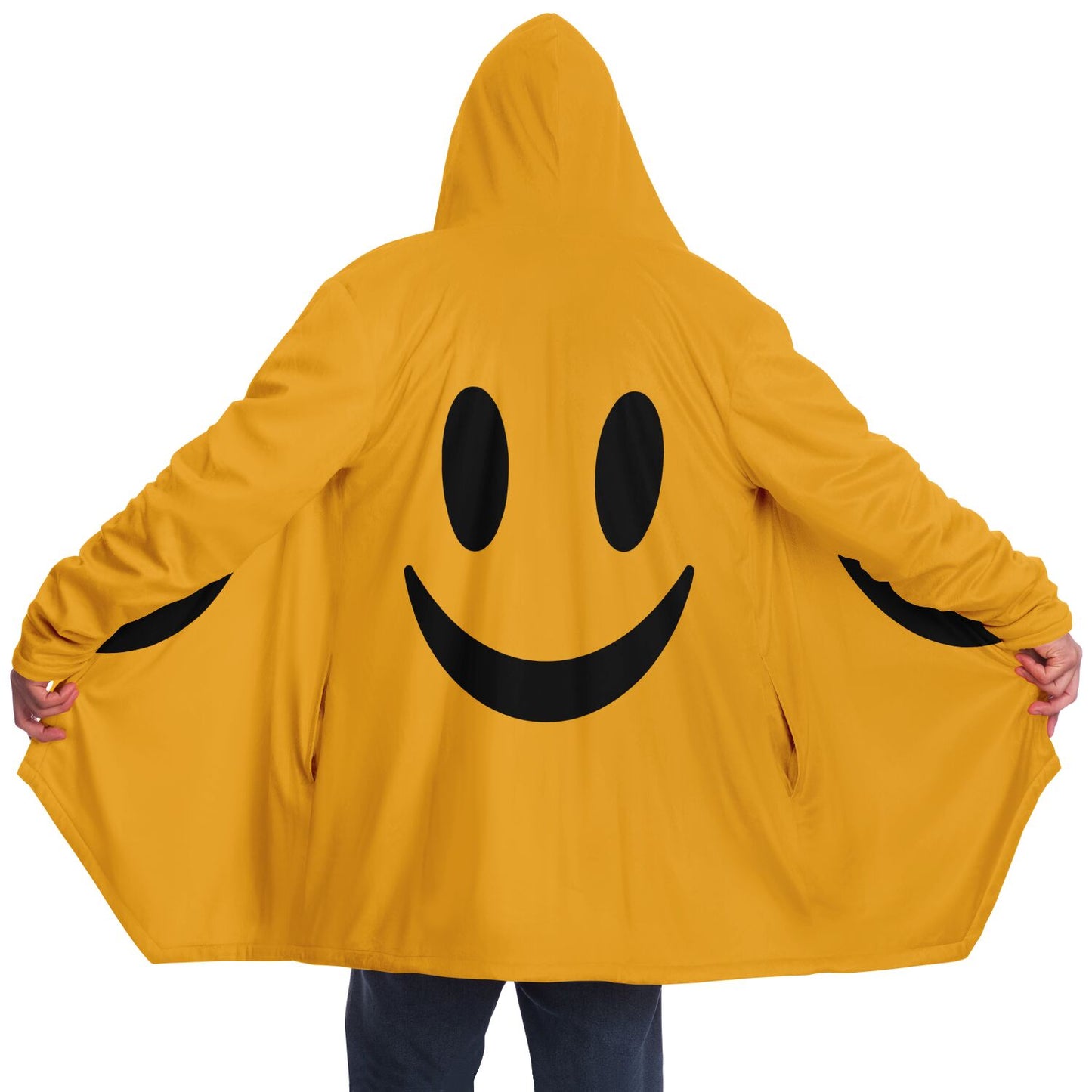 "Yellow Smiley" HOODED CLOAK