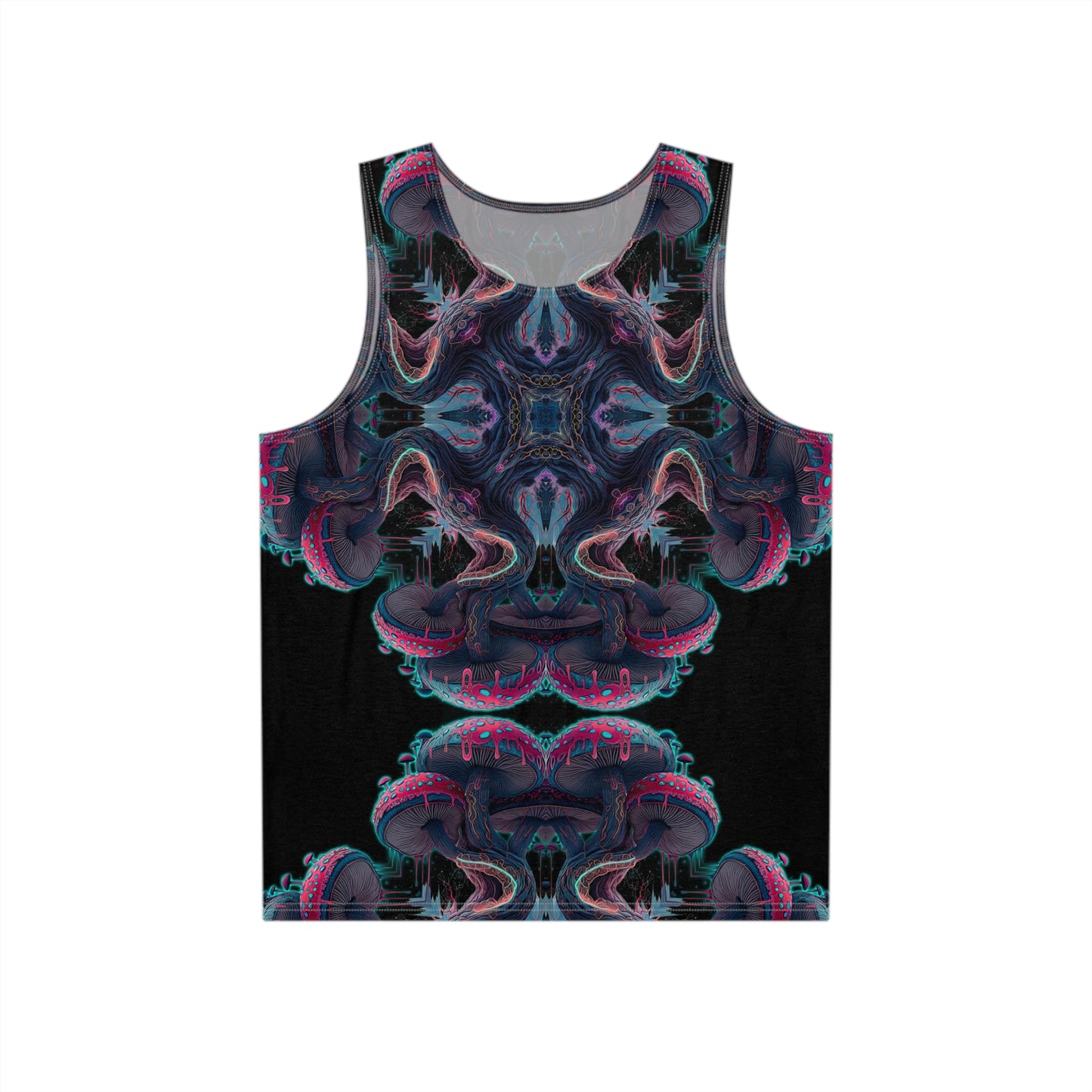"Mushroom Tree Mandala" MEN'S TANK TOP