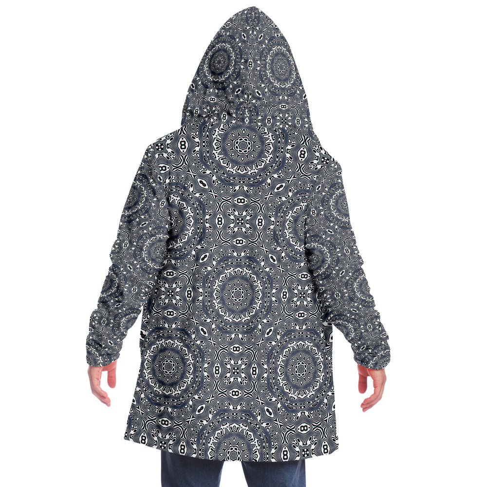 "Wild Cat (White) Pattern" HOODED CLOAK