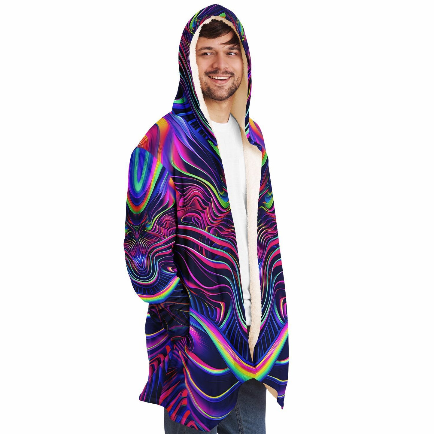 "The Neon Effect" HOODED CLOAK