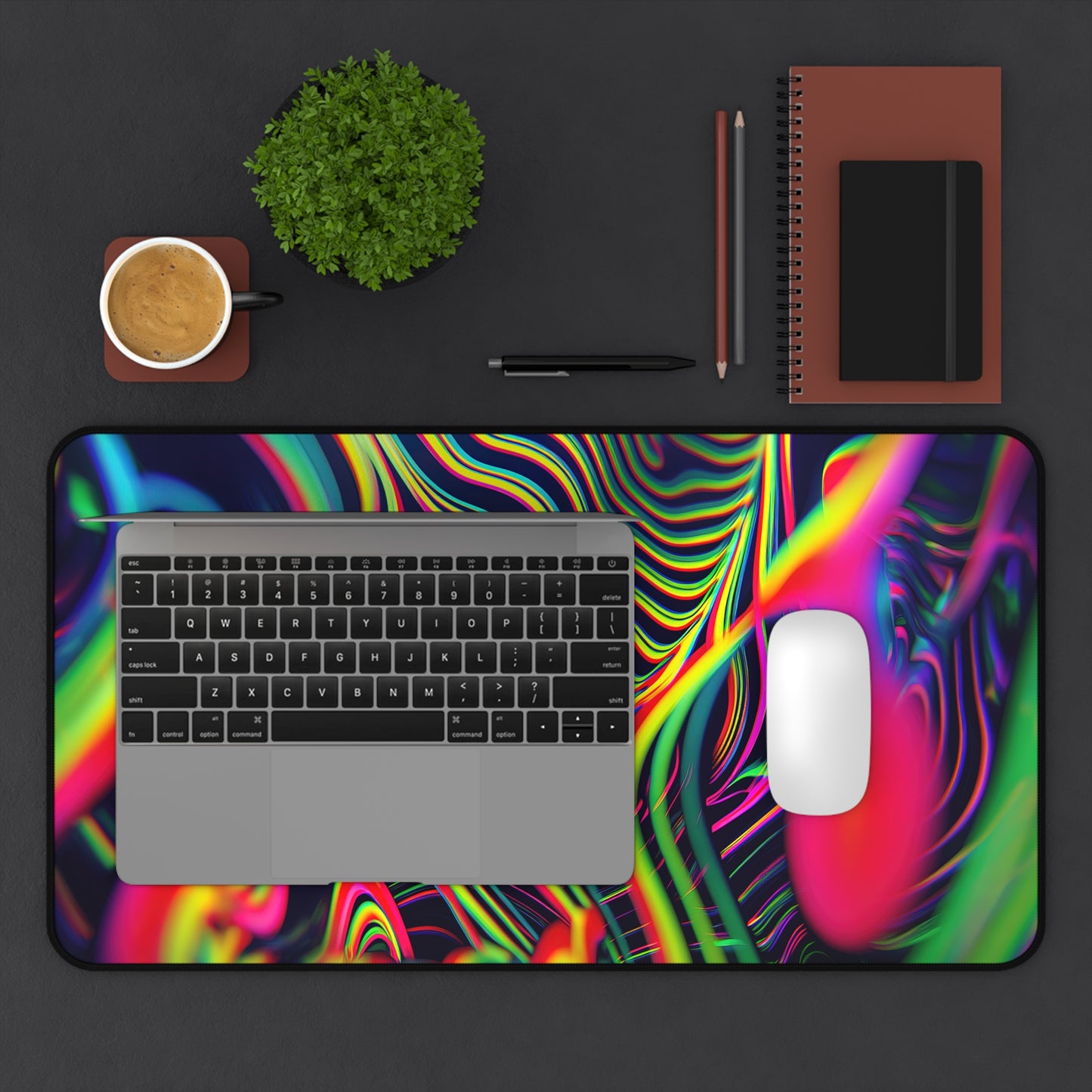 "Psychedelic Tracers" DESK MAT (12x18)(12x22)(15.5x31)