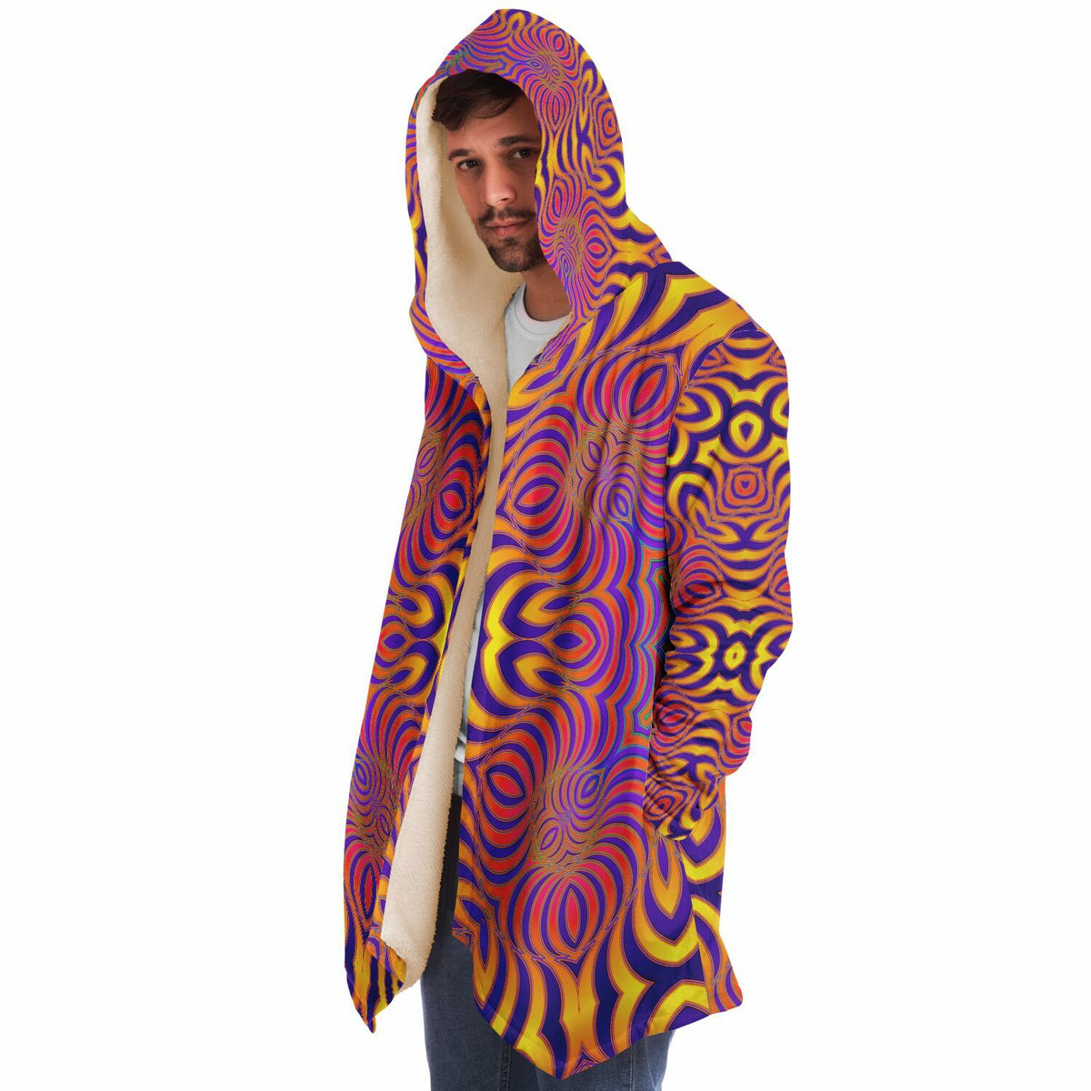 "Primordial Swirl" HOODED CLOAK