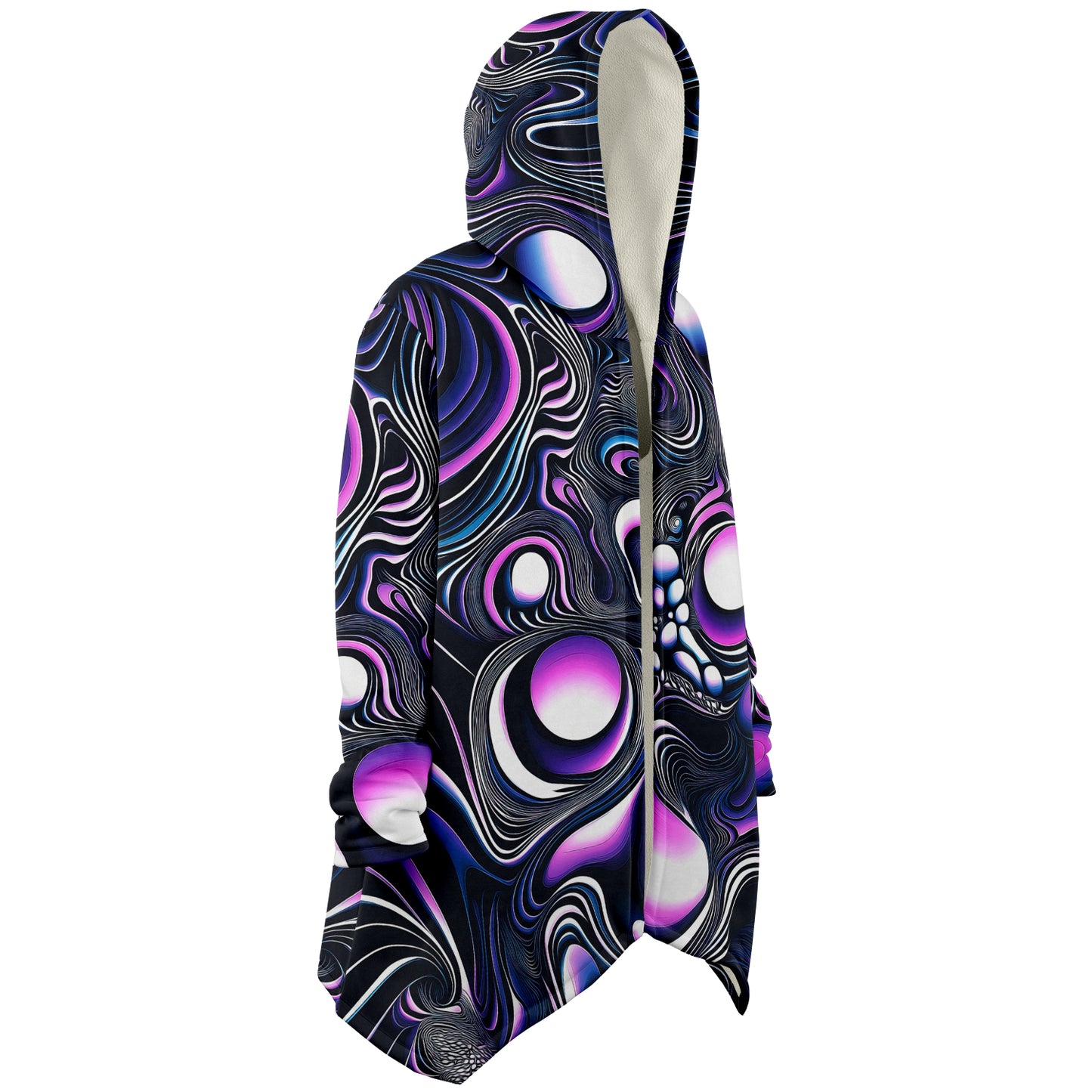 "Time Is An Illusion" HOODED CLOAK