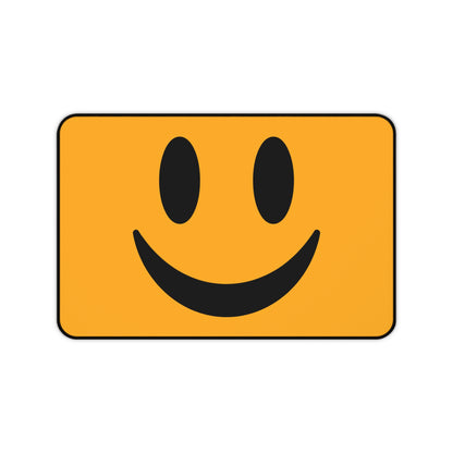 "Yellow Smiley" DESK MAT (12x18)(12x22)(15.5x31)