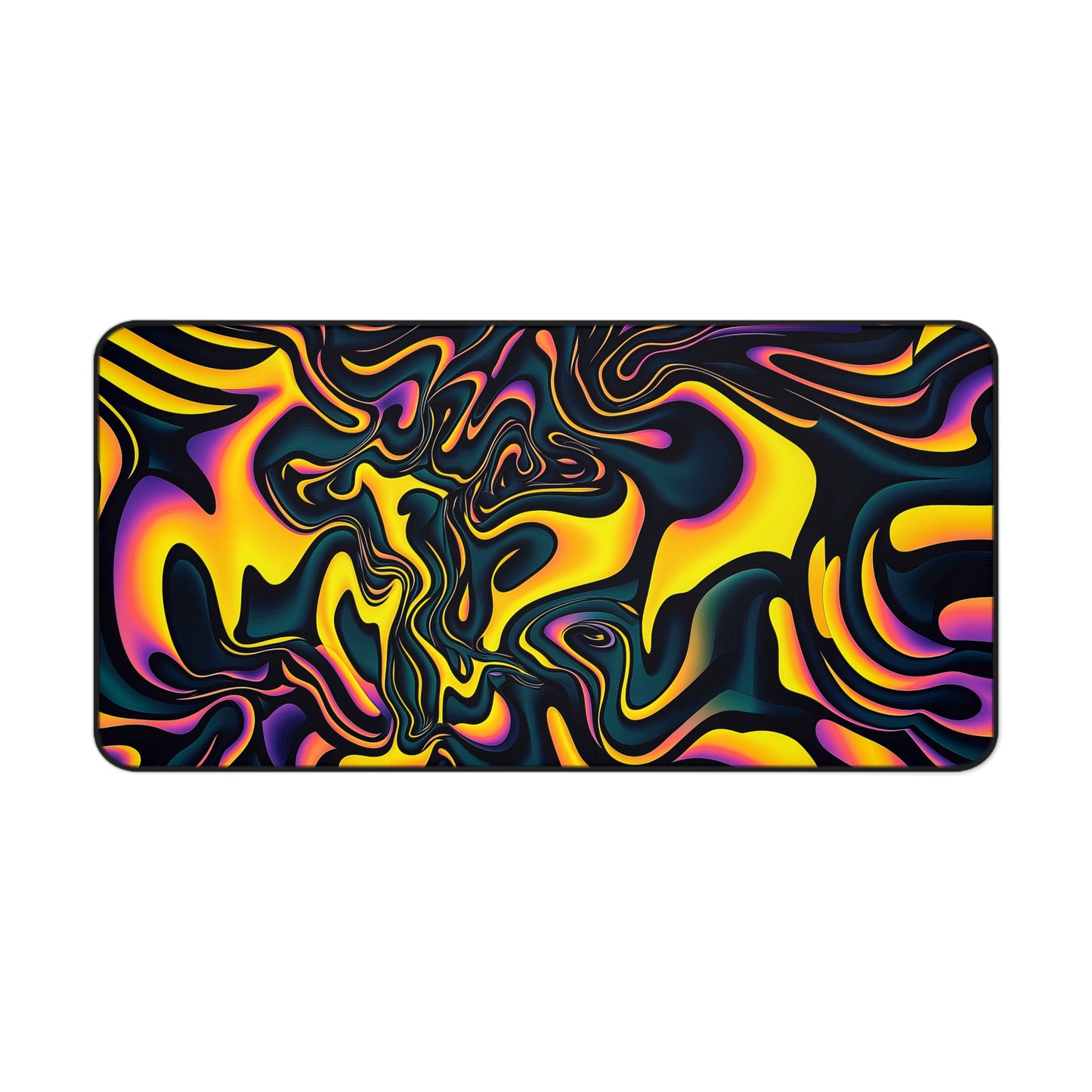 "Pink Plus Black Equals Yellow" DESK MAT (12x18)(12x22)(15.5x31)