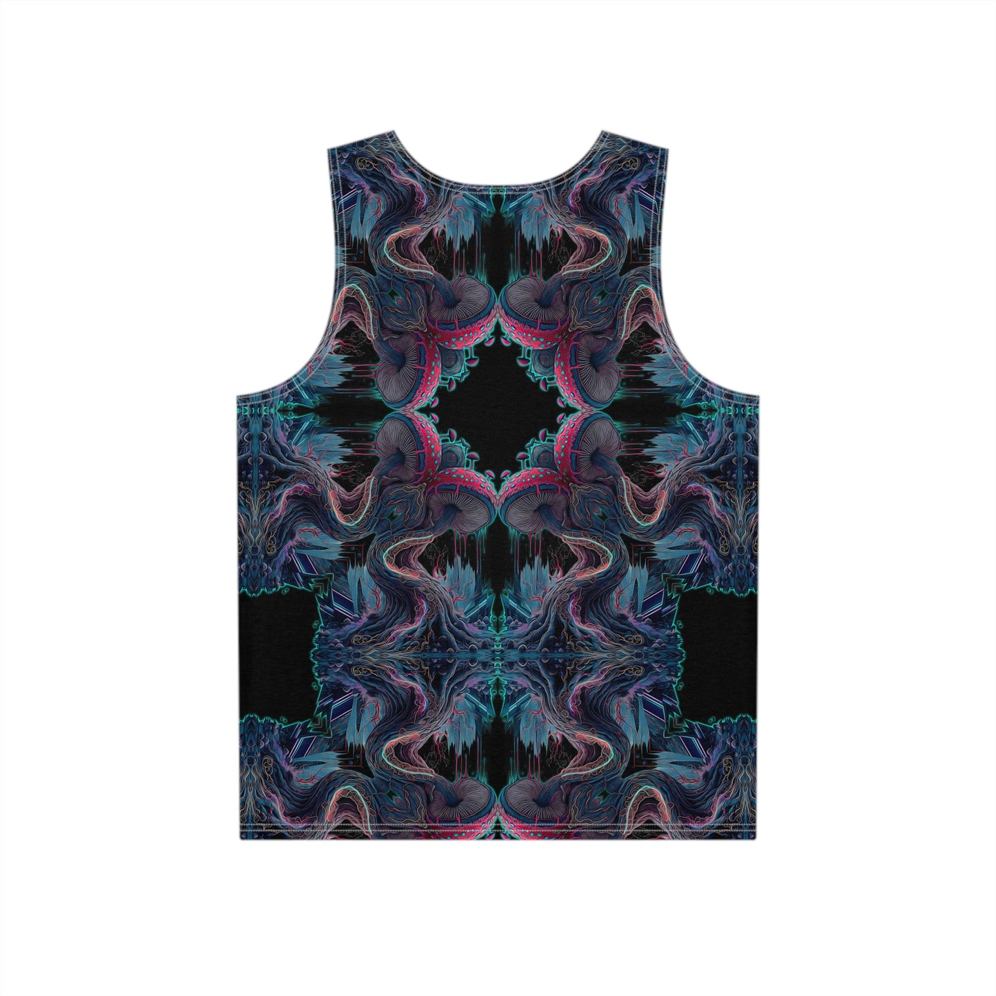 "Tunnel Vision - Mushroom Tree Mandala" MEN'S TANK TOP