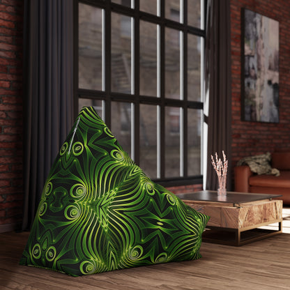 "Green Lattice" BEAN BAG CHAIR COVER