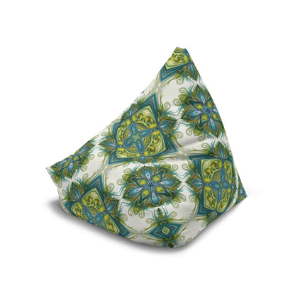 "Porcelain Bloom" BEAN BAG CHAIR COVER