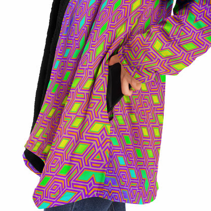 "Qwerty Bloom" HOODED CLOAK