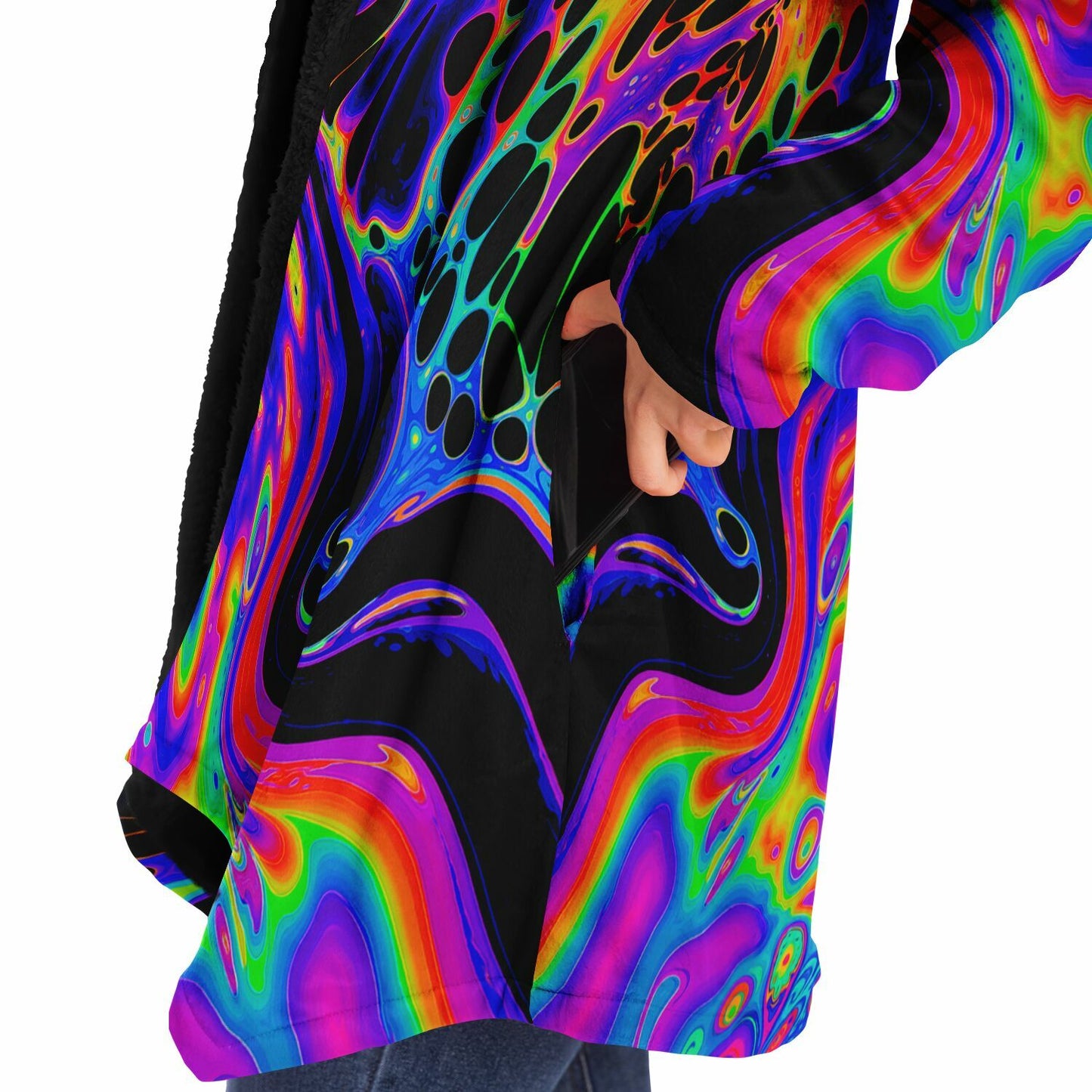 "Auroric Spill" HOODED CLOAK