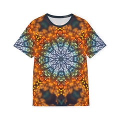"Fractal Flower Mandala V2" (MEN'S) SPORT TEE