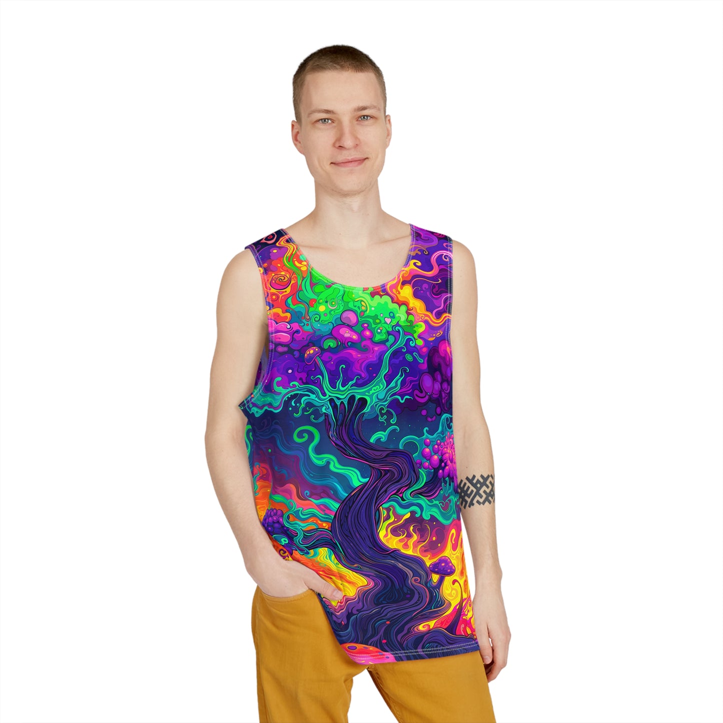 "Mush Tree So Color" MEN'S TANK TOP