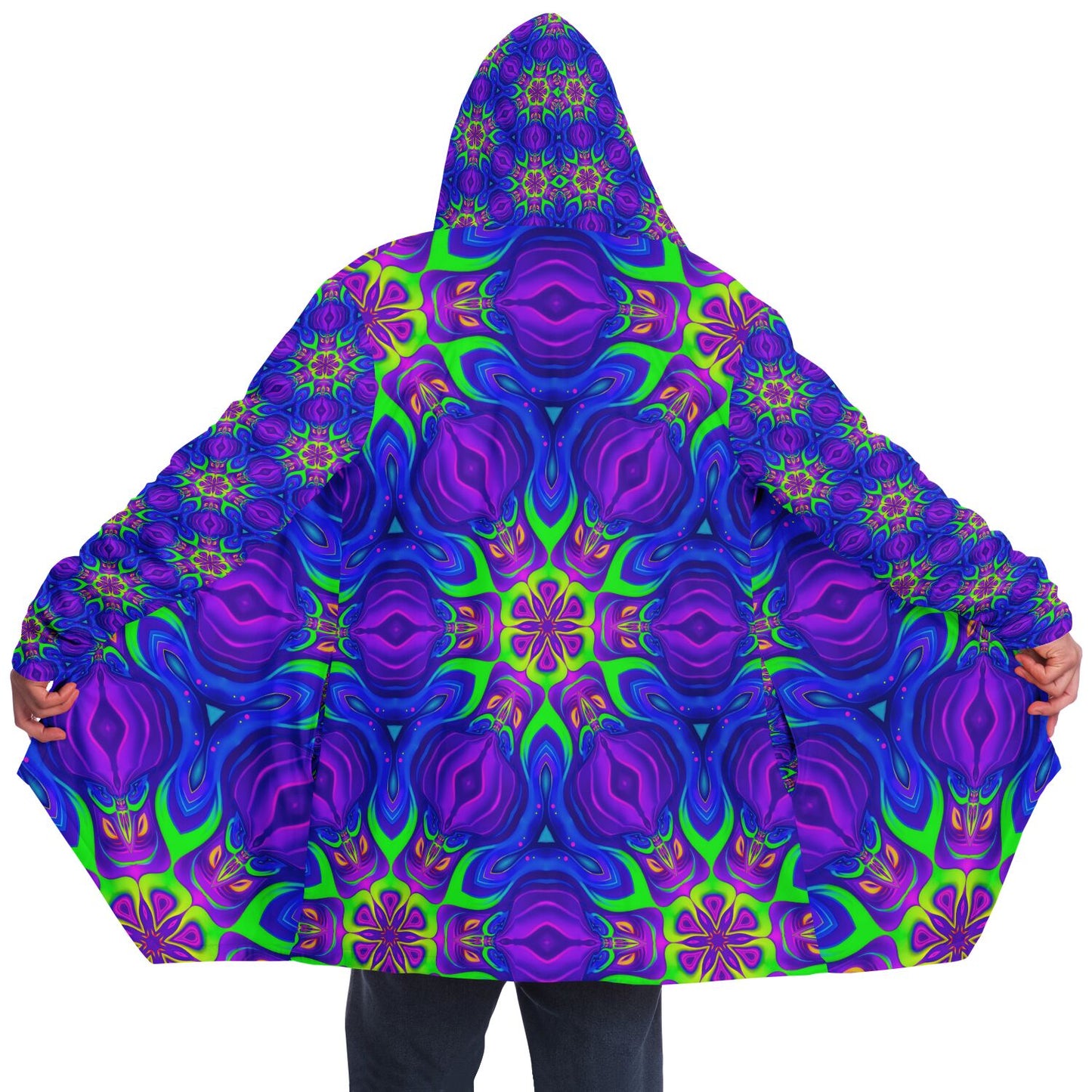 "Paradise Bloom" HOODED CLOAK