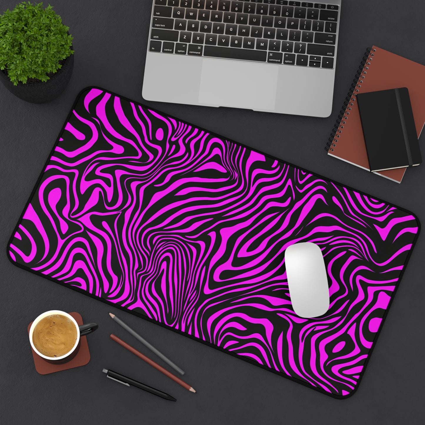 "Pink Zebra" DESK MAT (12x18)(12x22)(15.5x31)