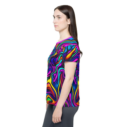 Angled product photo of the Blend In or DON'T women's sport tee