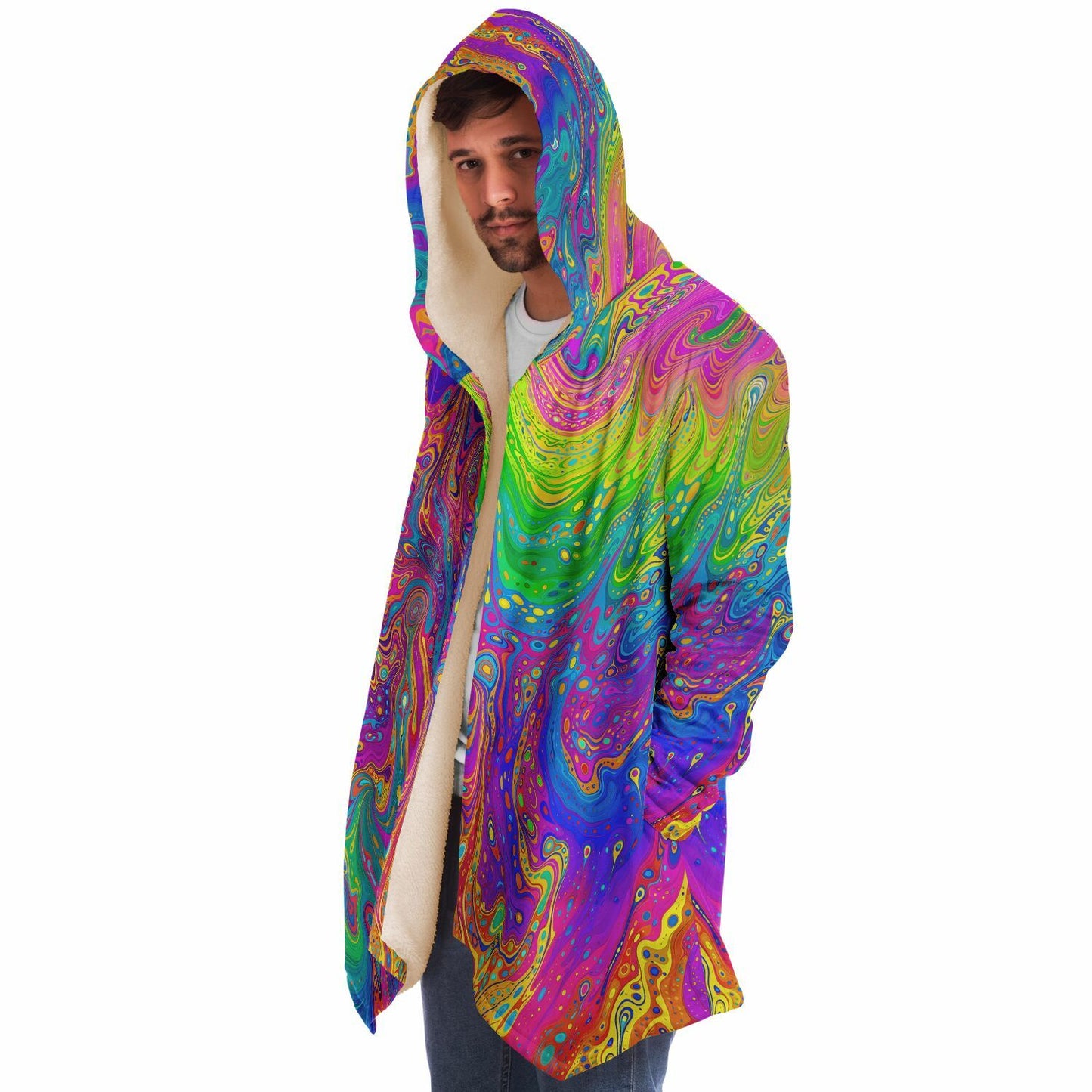 "UV Bleed" HOODED CLOAK