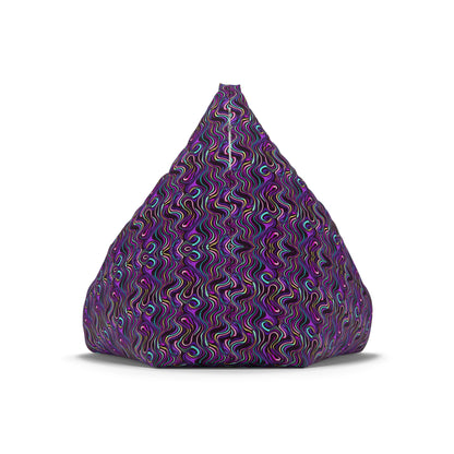 "Purple Liquid Pattern" BEAN BAG CHAIR COVER