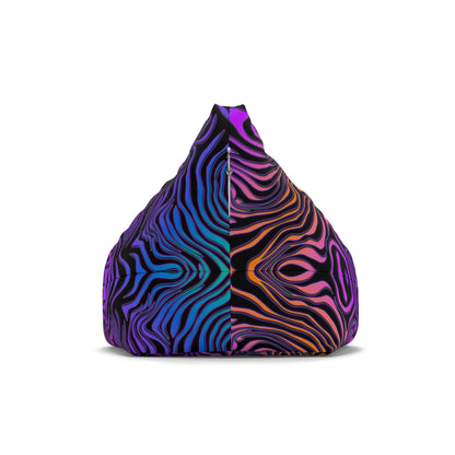 "Rainbow Zebra" BEAN BAG CHAIR COVER