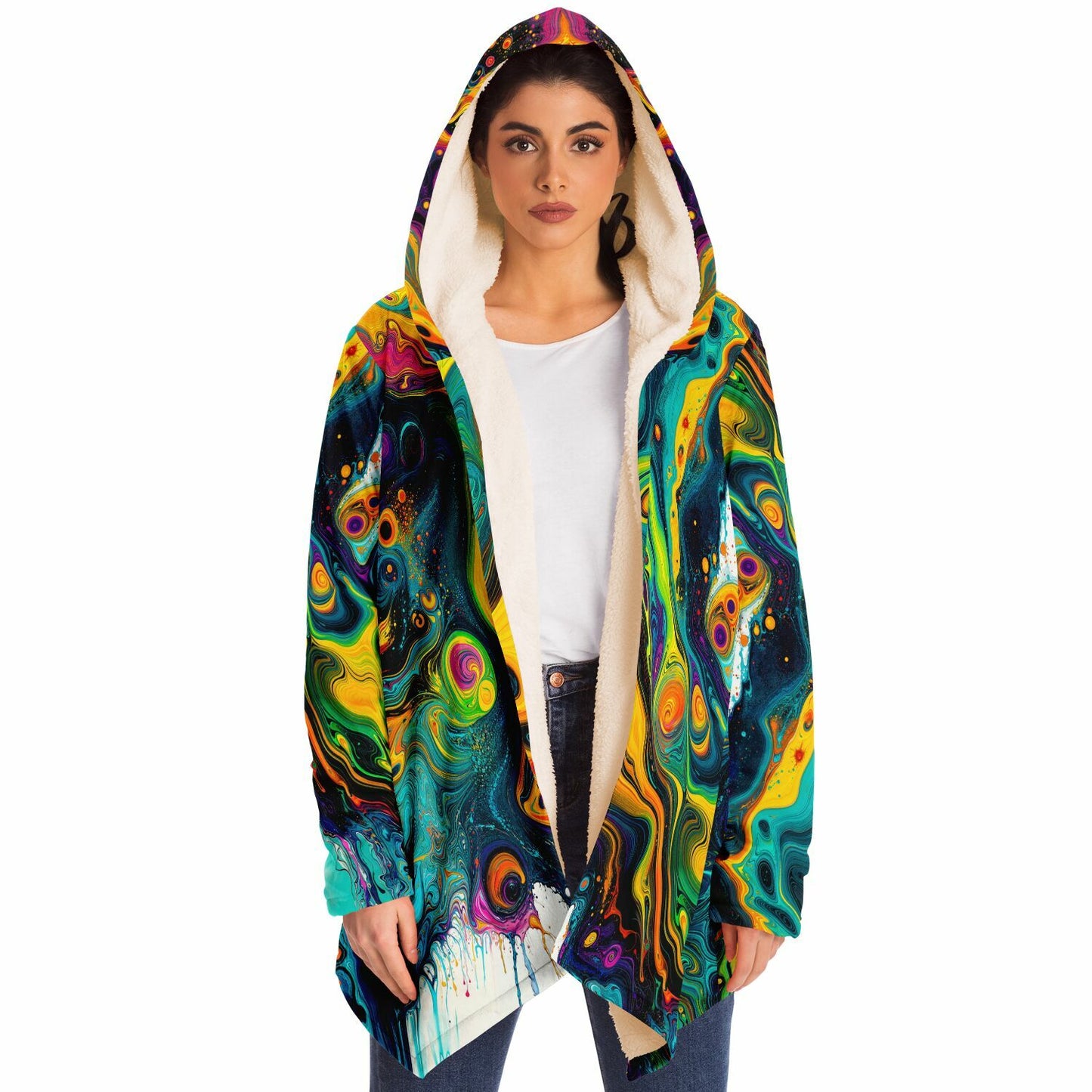 "Psywirl" HOODED CLOAK