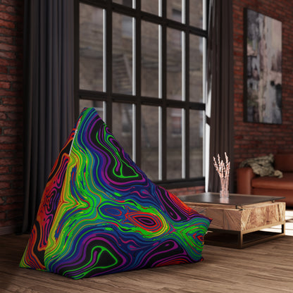 "Neon Spill" BEAN BAG CHAIR COVER