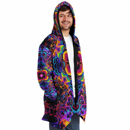 "Aurora Boreafungus Bloom" HOODED CLOAK