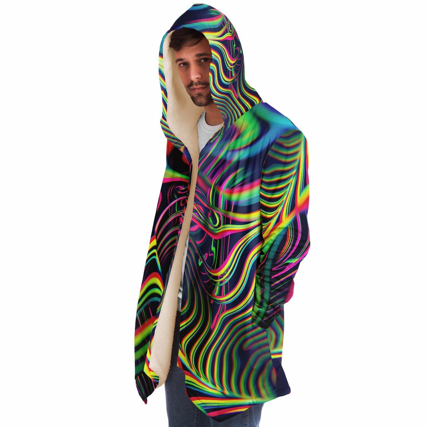 "Psychedelic Tracers" HOODED CLOAK