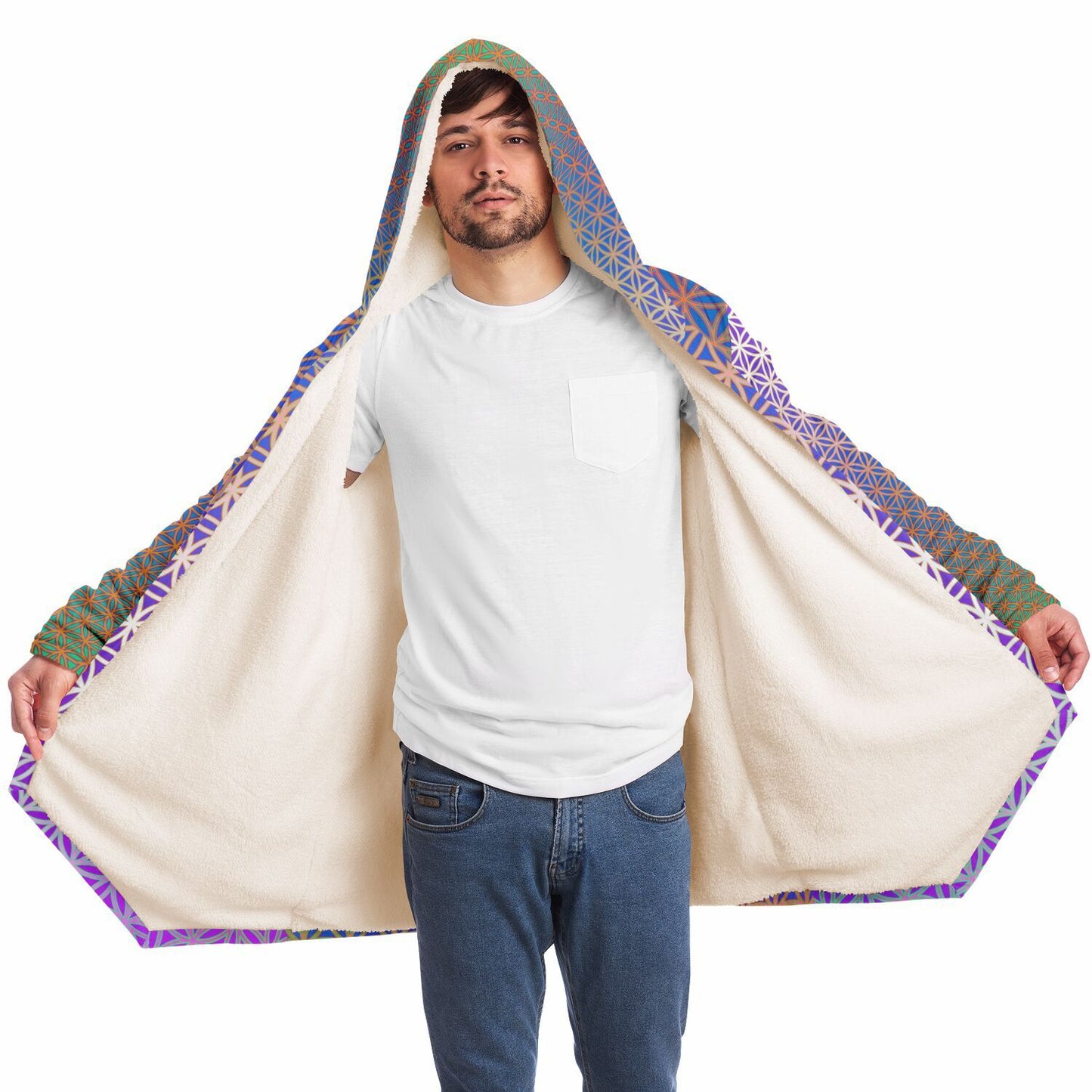 "Flower de Life" HOODED CLOAK