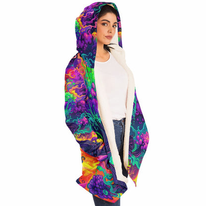 "Mush Tree So Color" HOODED CLOAK