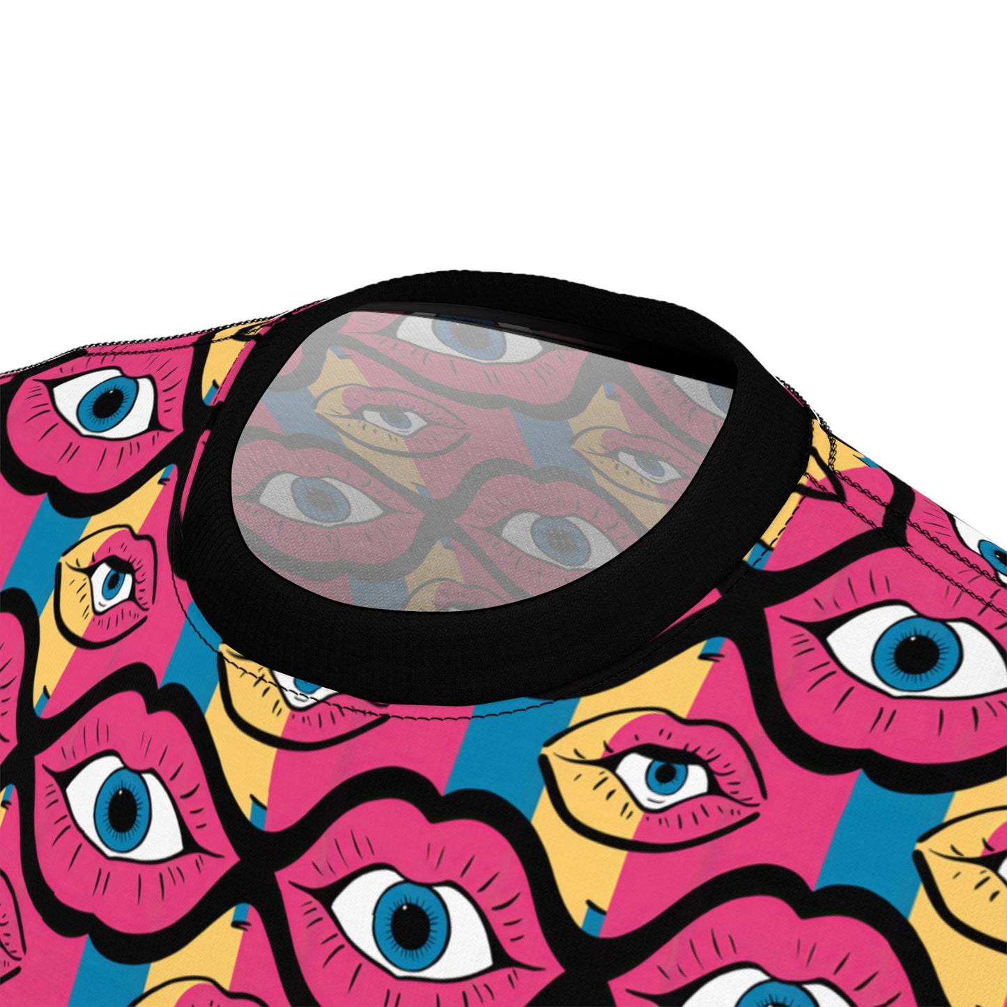 Eyeball Lips Pattern Premium Tee