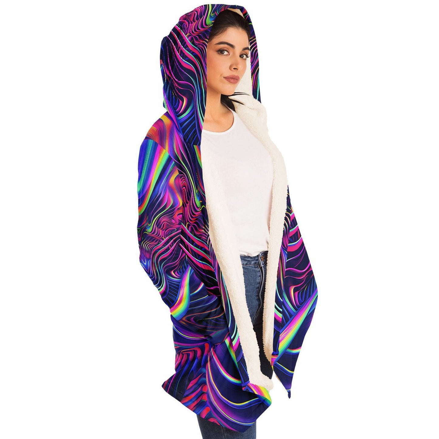 "The Neon Effect" HOODED CLOAK