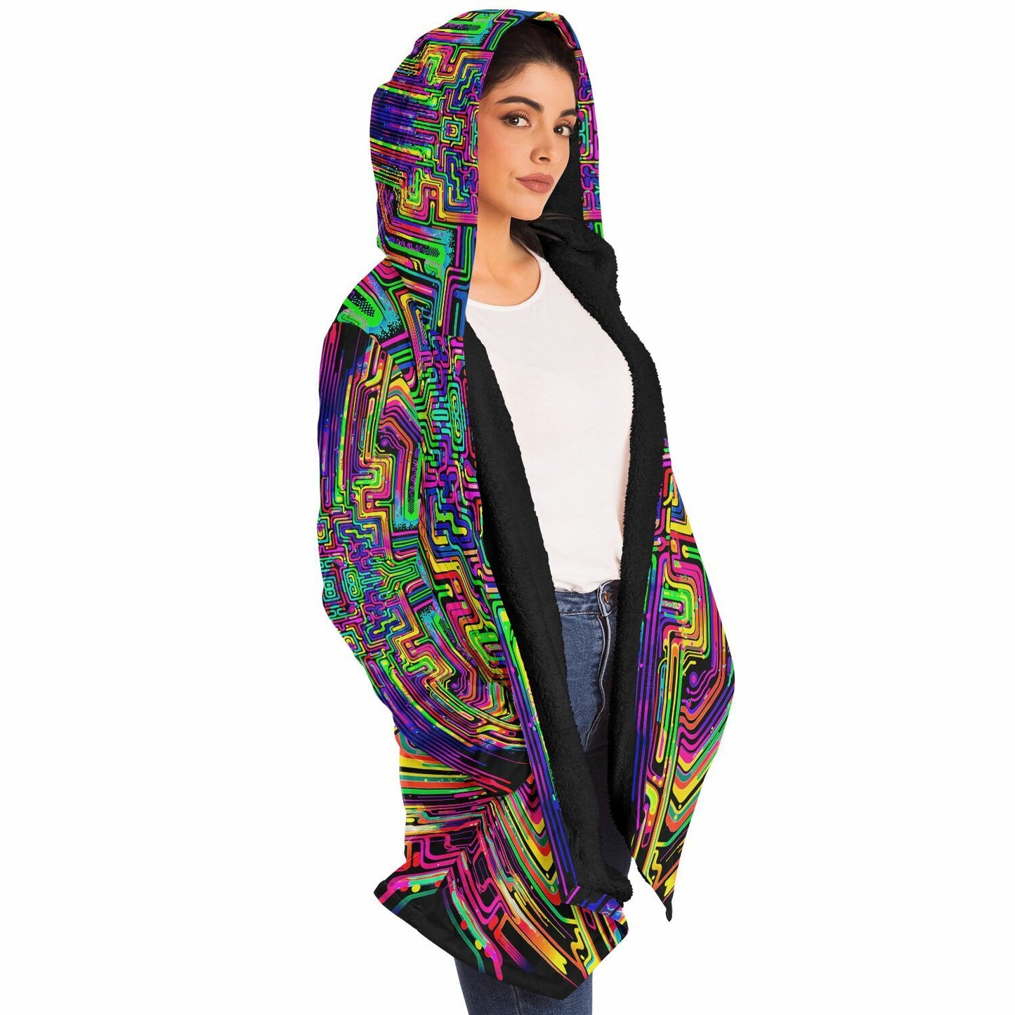 "Borg Rave" HOODED CLOAK