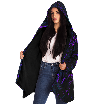 "Alice In Night City" HOODED CLOAK