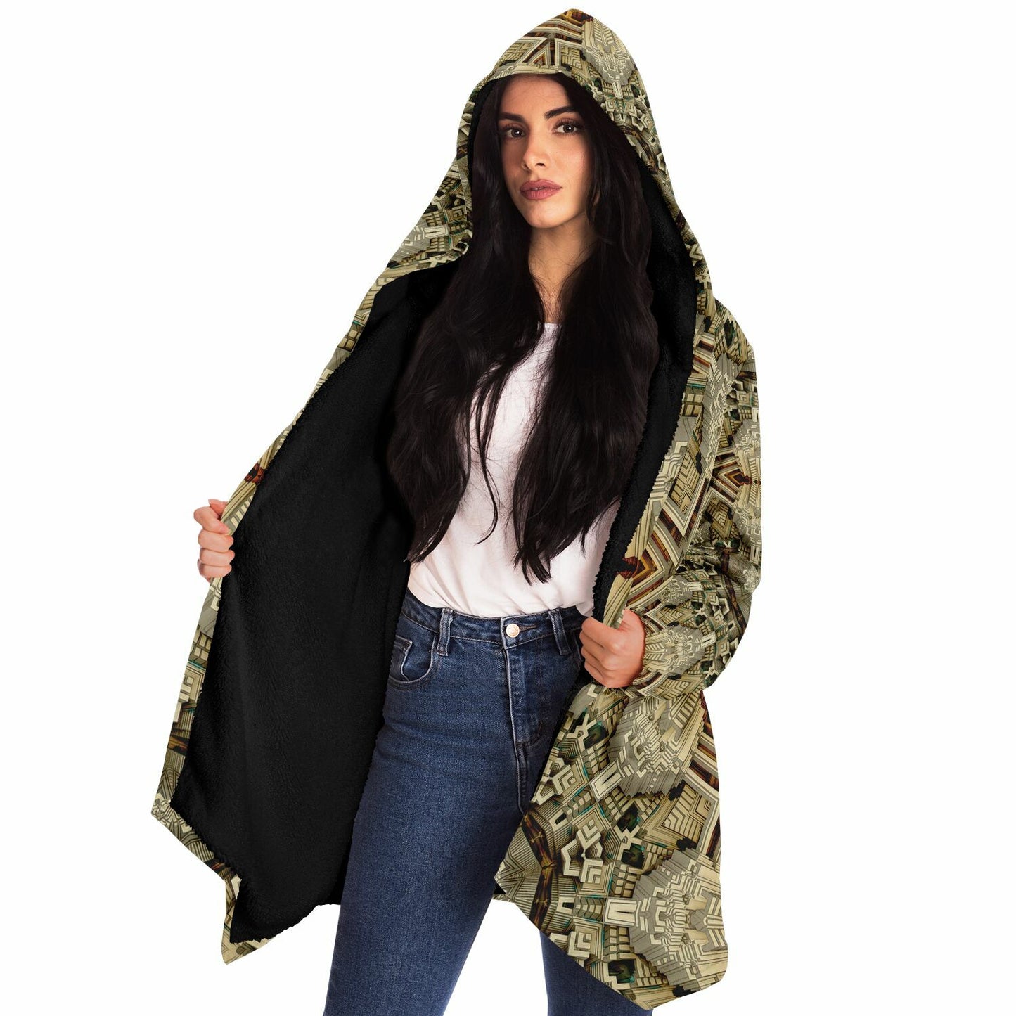 "Mayan Web" HOODED CLOAK