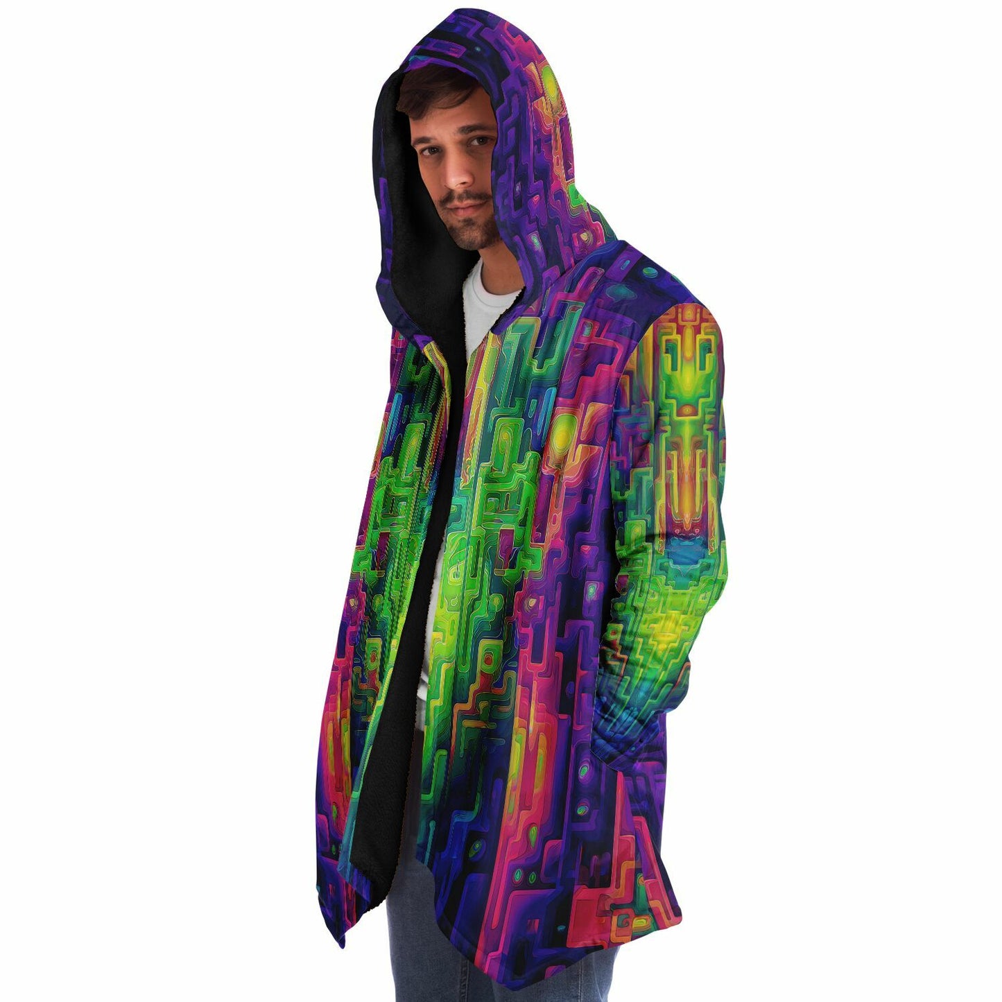 "Galaga" HOODED CLOAK