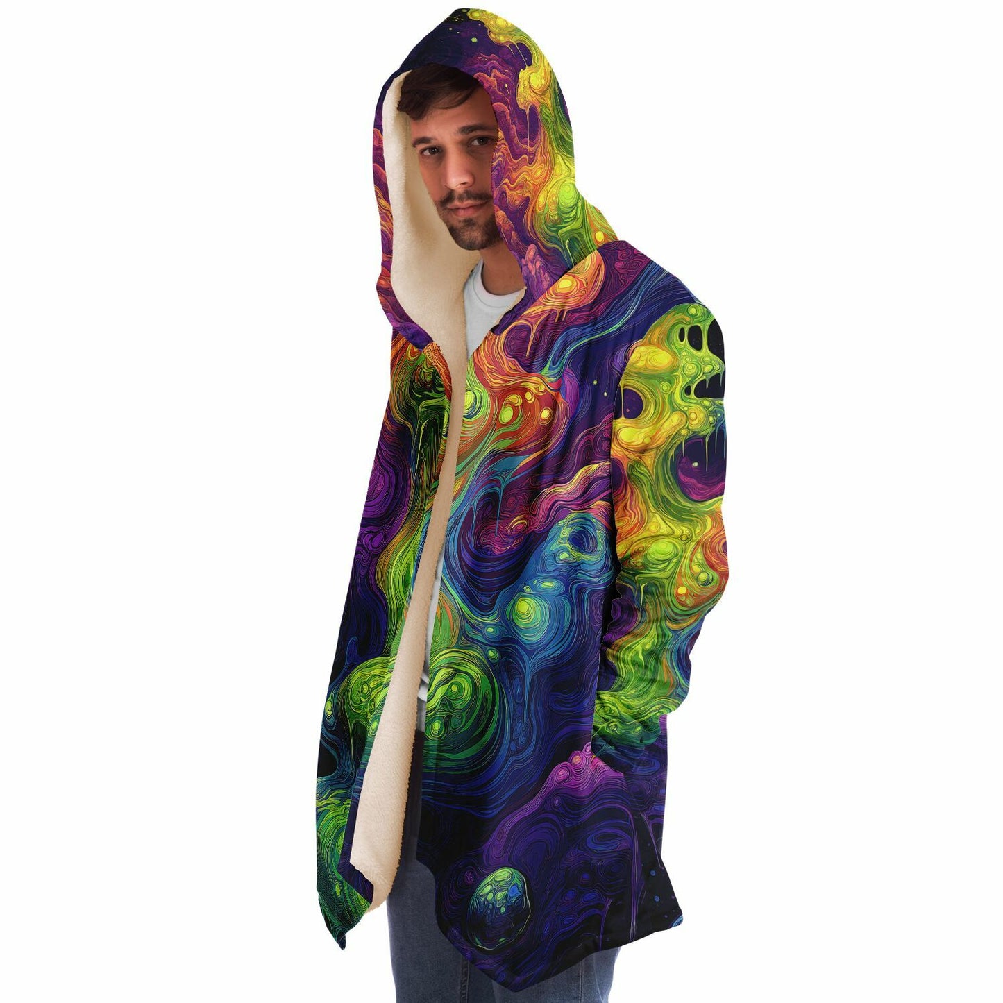 "I Love Lava Lamp" HOODED CLOAK