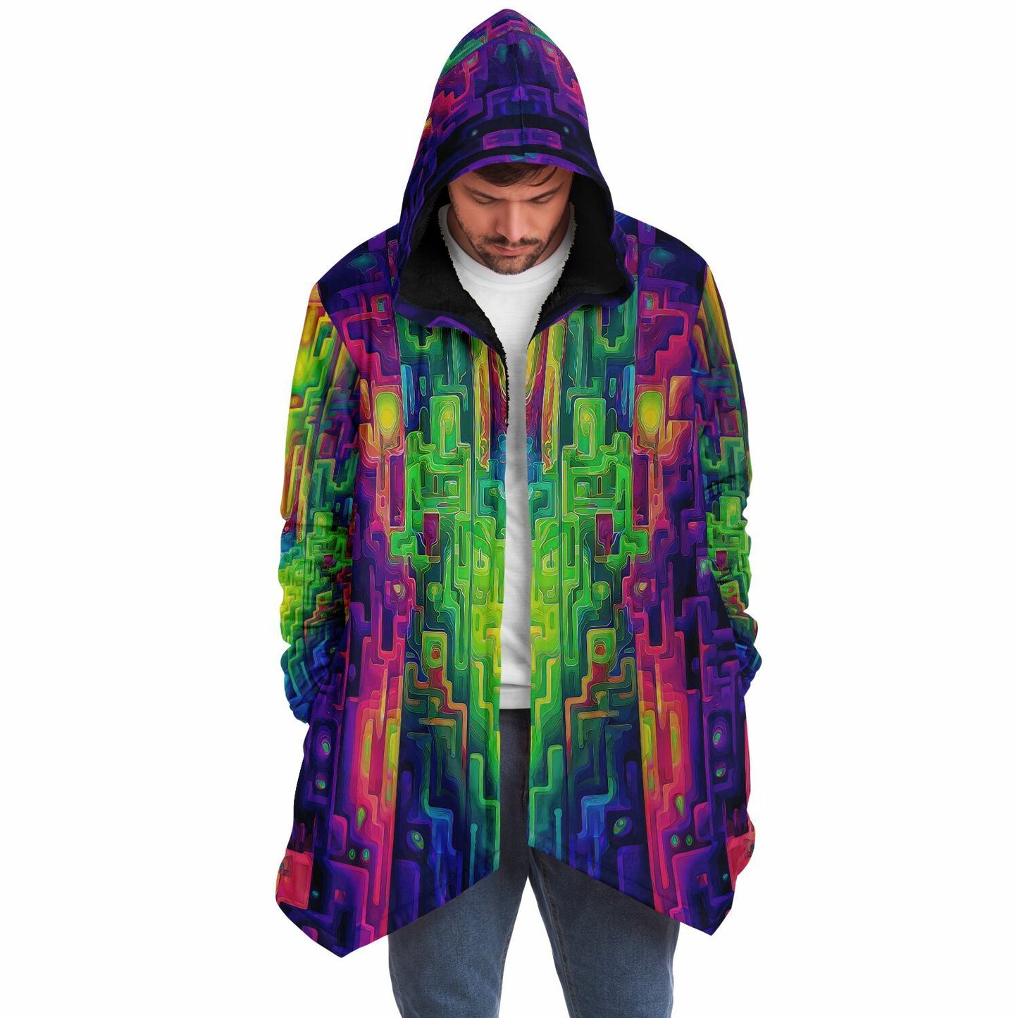 "Galaga" HOODED CLOAK