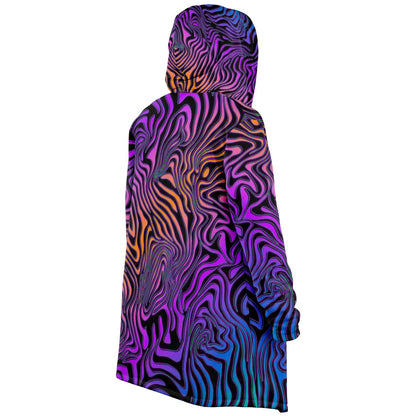 "Rainbow Zebra" HOODED CLOAK