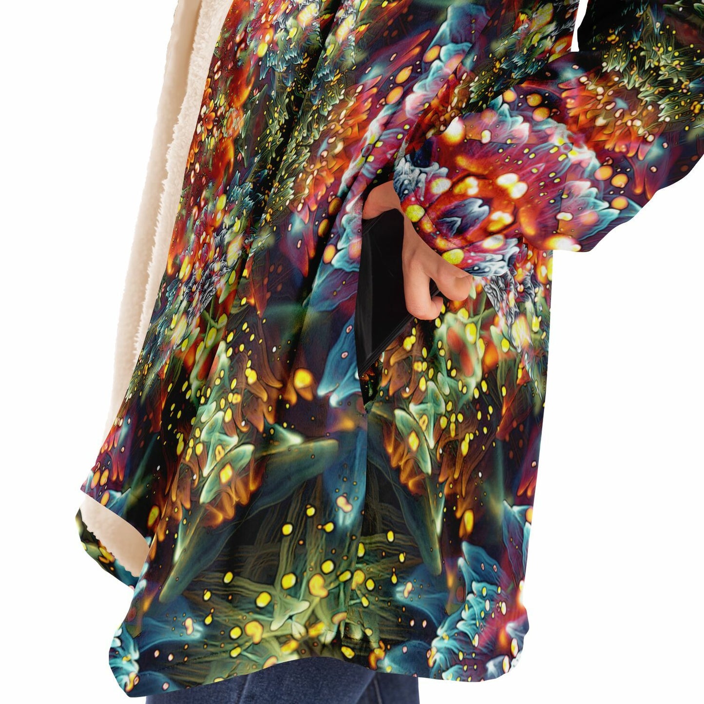 "Kaleidobloom" HOODED CLOAK