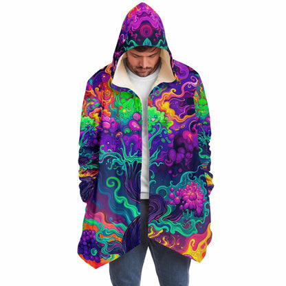 "Mush Tree So Color" HOODED CLOAK