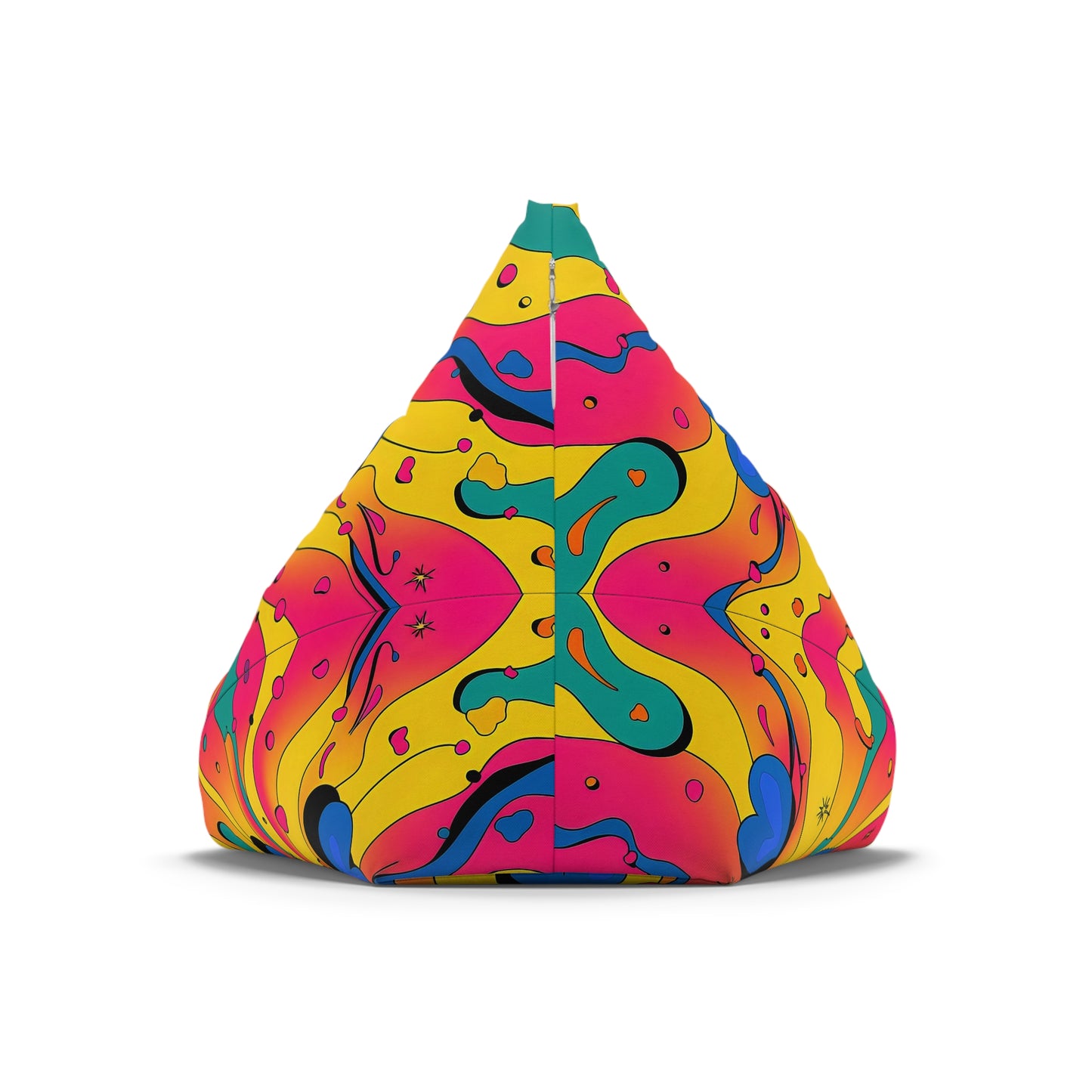 "Psychedelic Hearts" BEAN BAG CHAIR COVER