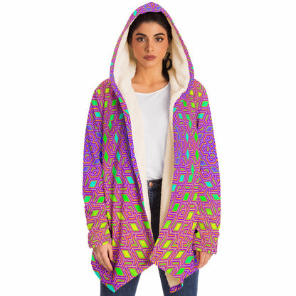"Qwerty Bloom" HOODED CLOAK